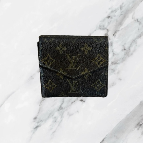 Louis Vuitton Authentic Vintage Monogram Compact Bifold Wallet with Coin Pouch - Picture 1 of 12